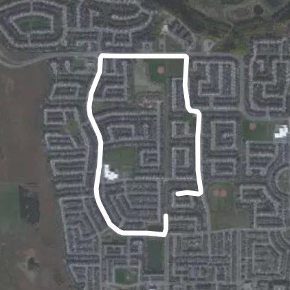 3.5 km Evergreen walk.
