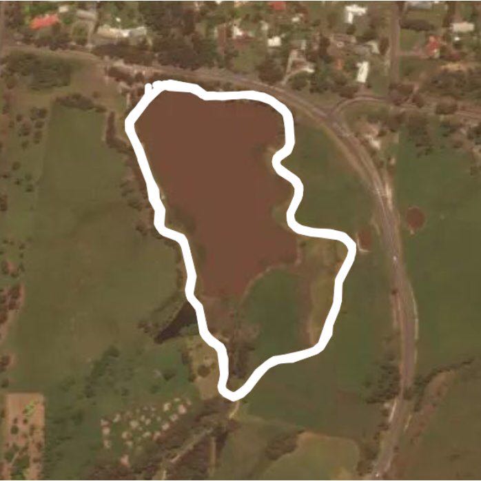 Lake Hyland, Churchill walking route map in Churchill