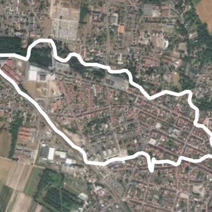 Bischwiller walking route map in Bischwiller