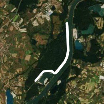 Along the banks of the Rhine in drussenheim walking route map in Lichtenau