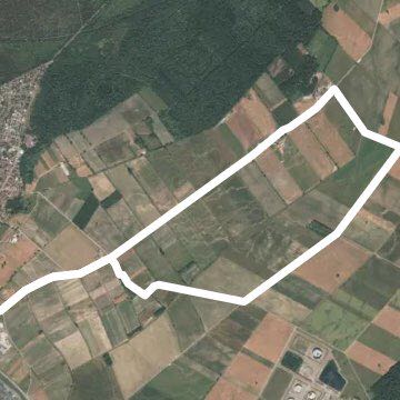 In the fields walking route map in Oberhoffen-sur-Moder