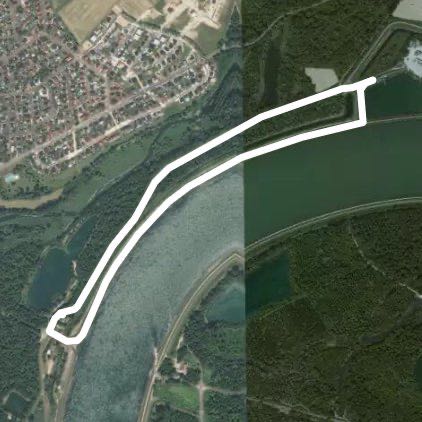 At the Rhine walking route map in Rheinmünster