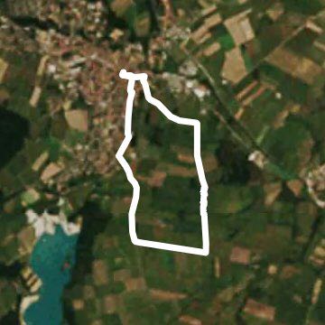 Walk in the bischwiller fields walking route map in Bischwiller