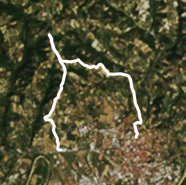 Moirano via Madonnalta walking route map in Acqui Terme