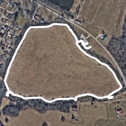 Jerry Erwin Park walking route map in Spring Hill