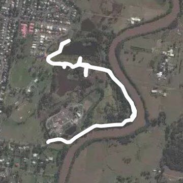 Eagleby Wetlands walking route map in Alberton