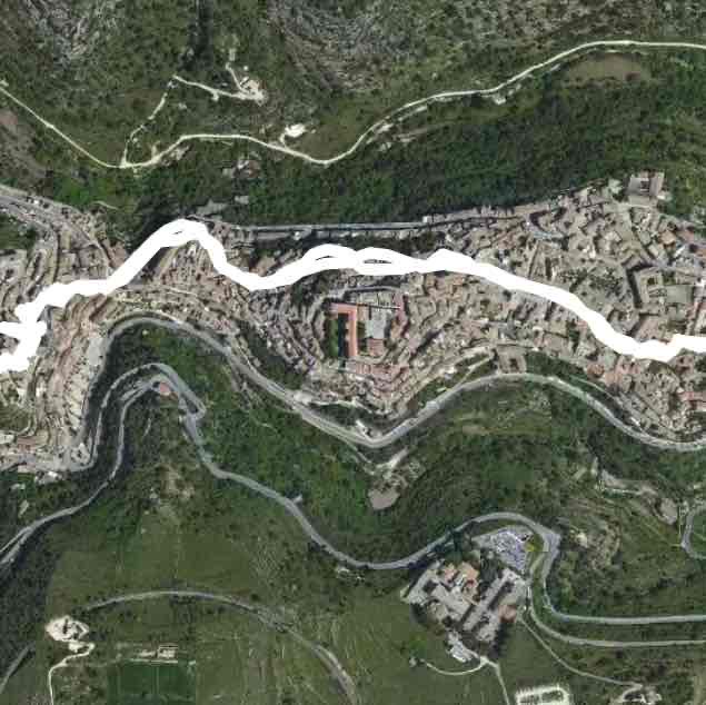 Ragusa Ibla walking route map in Maria Paternò E Arezzo