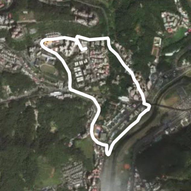 台北市文山區景美溪畔風光明媚景色宜人