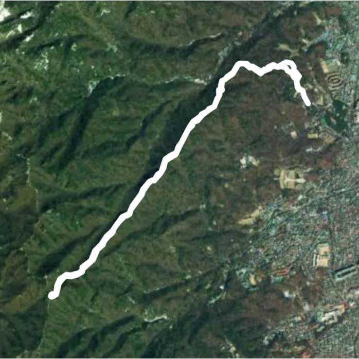 솔밭공원-대동문(왕복)