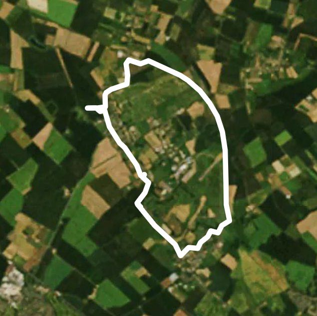 Longstanton-Oakington walking route map in Longstanton