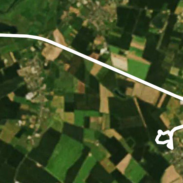 Longstanton-Swaversy walking route map in Longstanton