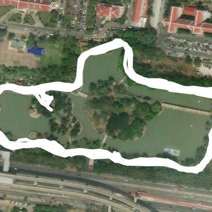 Salakang walking route map in Nonthaburi