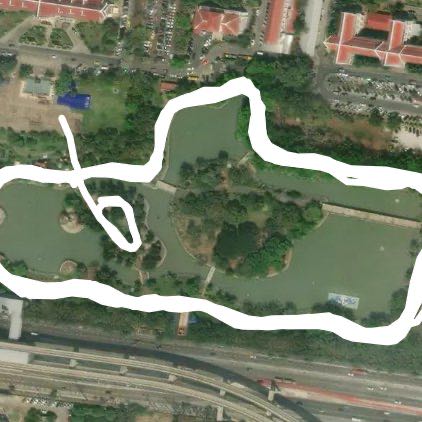 Salakang walking route map in Nonthaburi