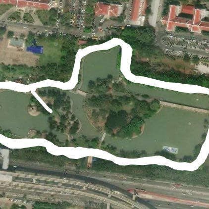Salakang walking route map in Nonthaburi