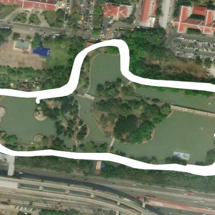 Salakang walking route map in Nonthaburi