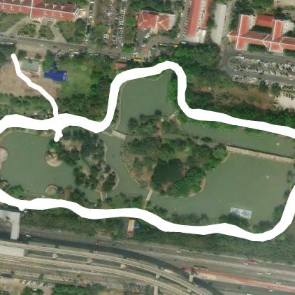 Salakang walking route map in Nonthaburi