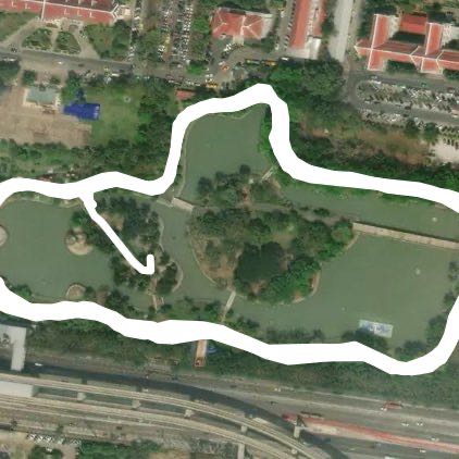 Salakang walking route map in Nonthaburi
