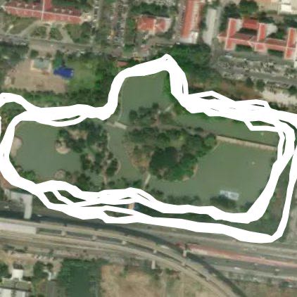 Behind the park walking route map in Nonthaburi