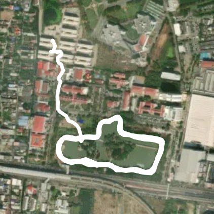 Salakang walking route map in Nonthaburi