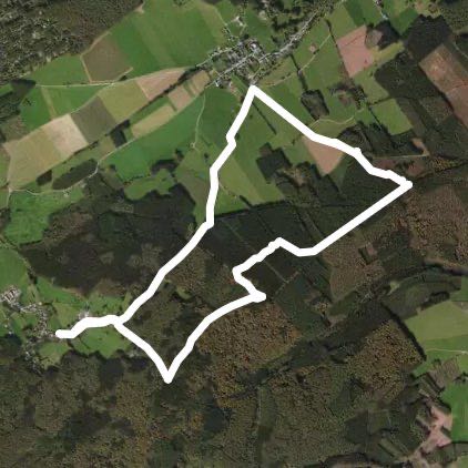 Champlon walking route map in Marche-en-Famenne