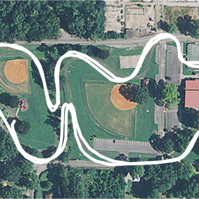 Gilbreath walking route map in Silver Creek