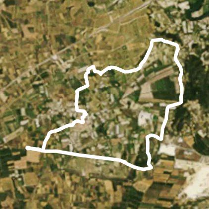 Jonquiere St Vincent les Millieres walking route map in Jonquières-Saint-Vincent