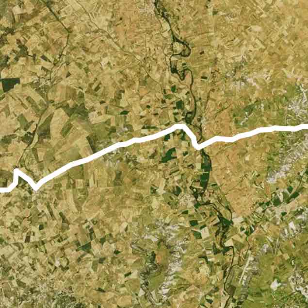 Toyol walking route map in Castrojeriz