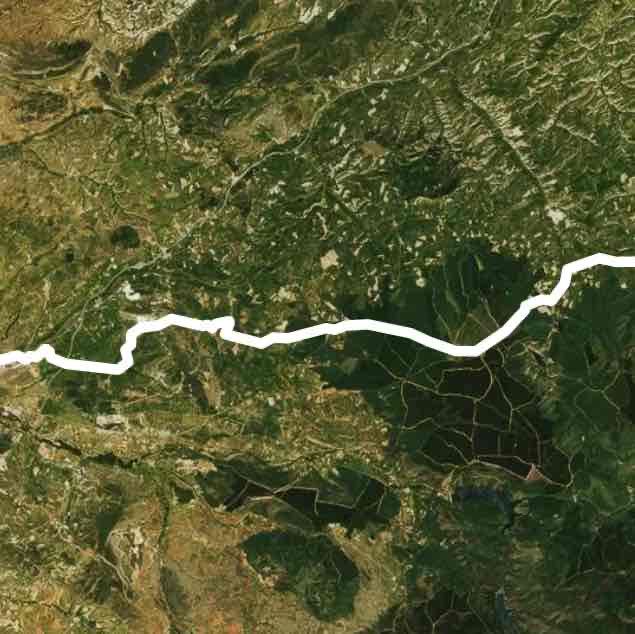 Burgos walking route map in Belorado