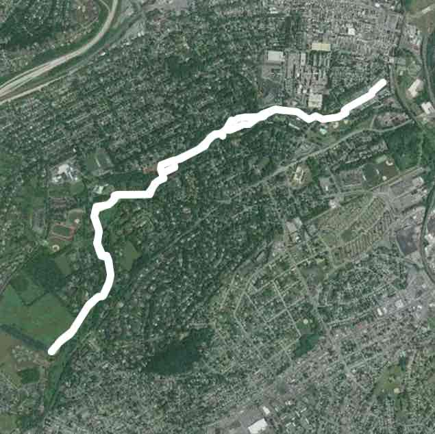 Reading Museum, Wyomissing Stone House, & creek