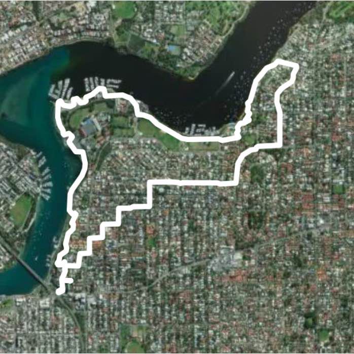 East freo bicton walk walking route map in East Fremantle