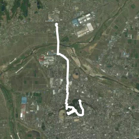 Ninja Old Castle walking route map in Iga