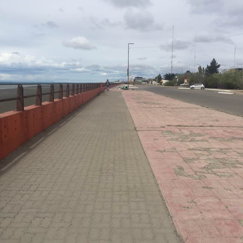Rio Gallegos estuary walking route map in Rio Gallegos