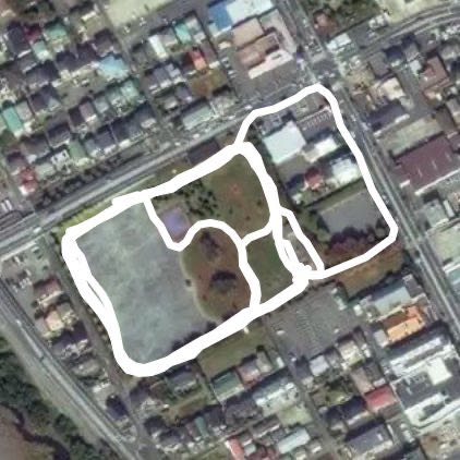 Sakuragaoka Park walking route map in Hiratsuka