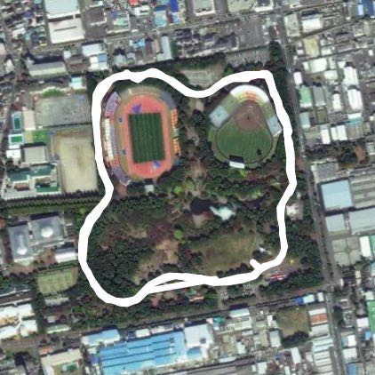 Hiratsuka Park walking route map in Hiratsuka