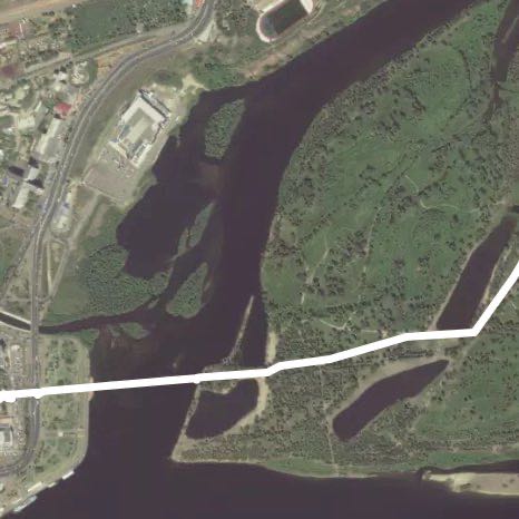 От острова Татышев до Метрополь через мост