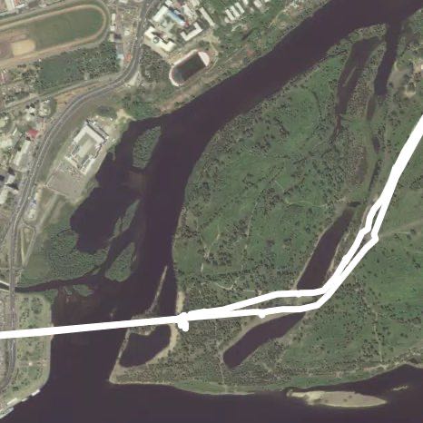 Остров Татышев через мост