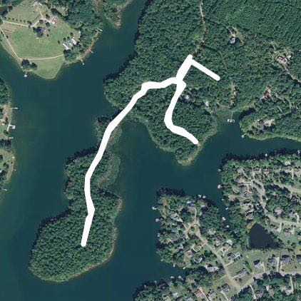 Peninsula walking route map in Chapin