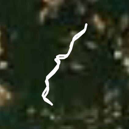 Long pine court to long pine road walking route map in Chapin