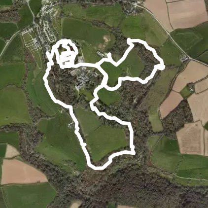 Lost gardens of heligan walking route map in Pentewan