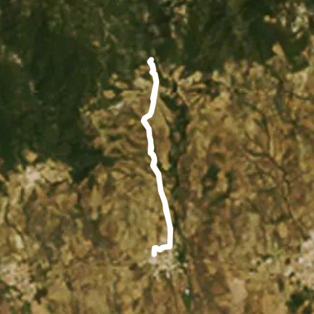 Kazdaglari Hasan drowned waterfall. walking route map in Kızılkeçili