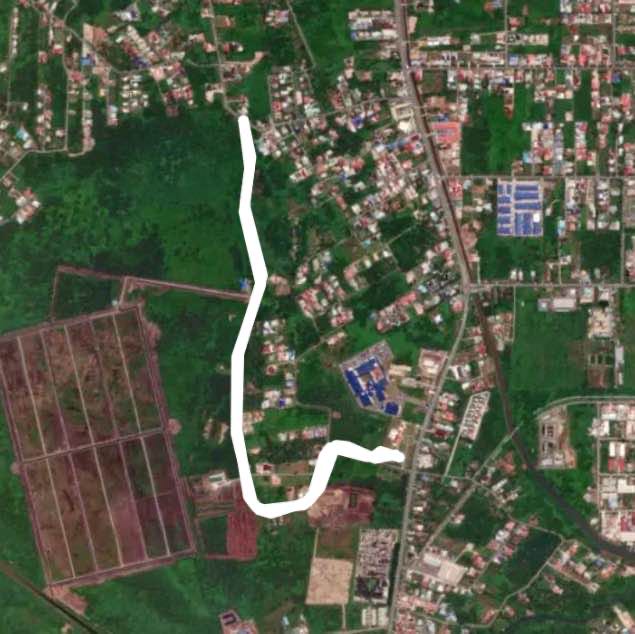 Mulaut walking route map in Kilanas