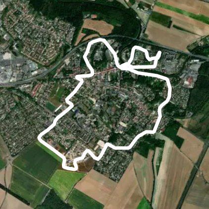 Tower of Claye walking route map in Fresnes-sur-Marne