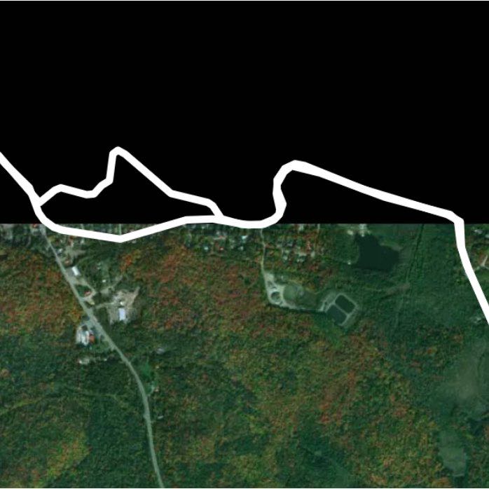 Village walking route map in Morin-Heights