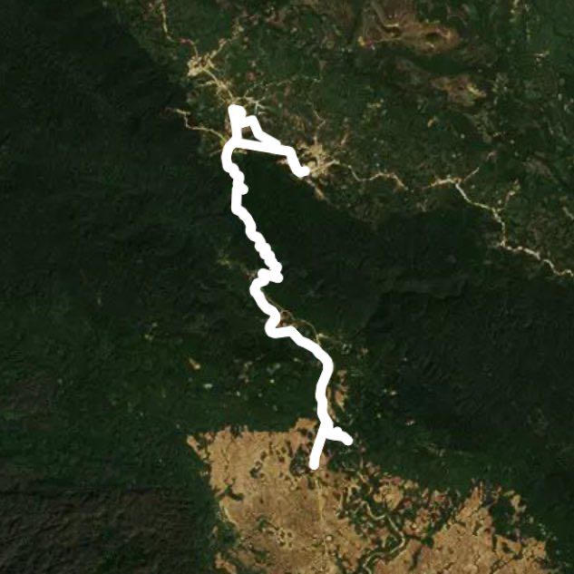 😛😜🏃🏿‍♂️🎂 Birthday Celebration 31.1 walking route map in Ban Lao