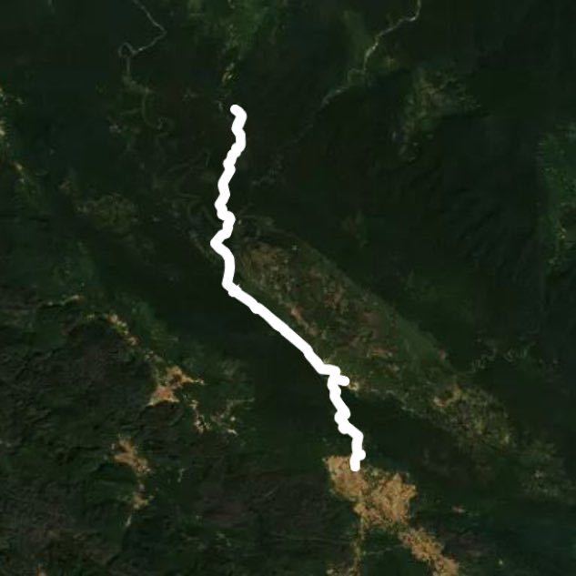 😛😜🚴🏻‍♂️ Bicycle to the curb walking route map in Ban Lao