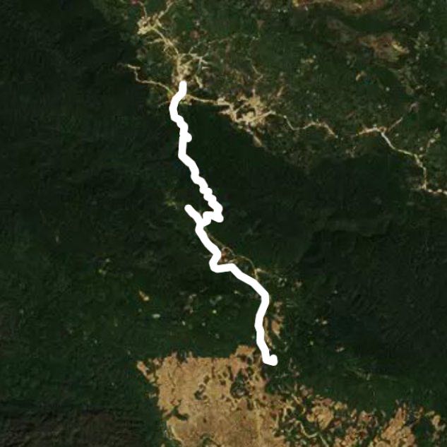 Run up the hill walking route map in Ban Lao