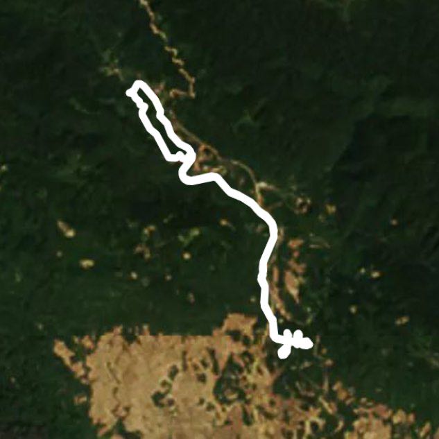 😛😜🏃🏿‍♂️ Run up the hill walking route map in Ban Lao