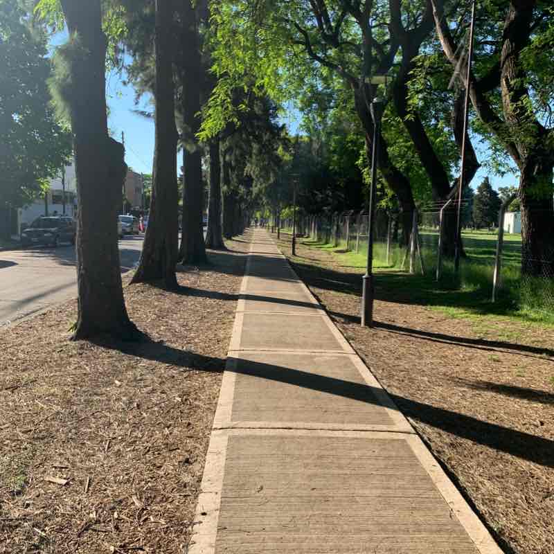 Villa Adelina Golf walking route map in Martínez