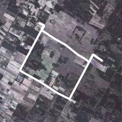Middle house route walking route map in Jakabszállás