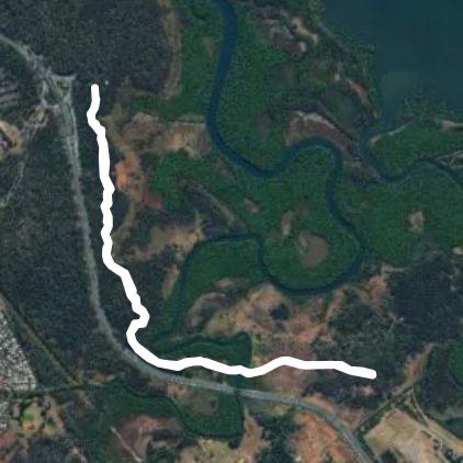 Boondall Wetlands Track walking route map in Boondall